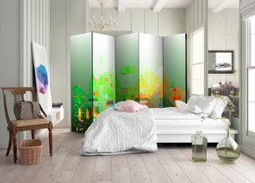 Διαχωριστικό με 5 τμήματα - Abstract City II [Room Dividers] 225x172