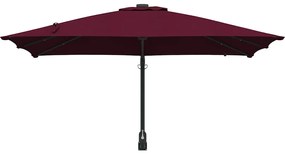 vidaXL Ομπρέλα Κήπου Μπορντό 248.5 x 247.5 x 160 εκ. ύφασμα