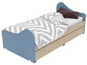 ALFA SET Παιδικό Κρεβάτι Ξύλινο Μονό Για Στρώμα 90x200cm Alfa Set Surf BEST-80790110