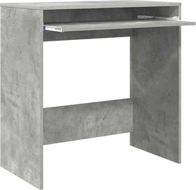 vidaXL Γραφείο Σκυρόδεμα Γκρι 77,5 x 43 x 79 cm Επεξεργασμένο Ξύλο