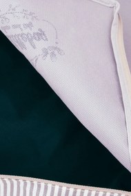 Stewehome Μεγάλο γκρι ριγέ πλεκτό κουβερτοθήκη κάτω από βάση