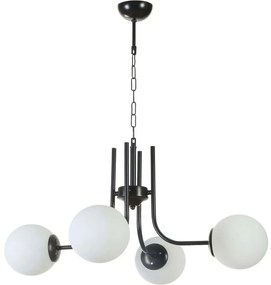 Φωτιστικό Οροφής Nevada 846STL5174 Φ65x70cm 4xE27 40W Black-White Opviq