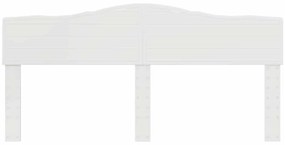 vidaXL Κεφαλάρι με κεφαλάρι Λευκό 200 cm Επεξεργασμένο ξύλο
