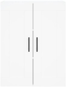 vidaXL Ντουλάπι Τοίχου Λευκό 69,5 x 34 x 90 εκ. από Επεξεργασμένο Ξύλο