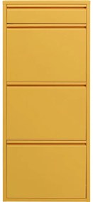 Παπουτσοθήκη Μεταλλική Caruso 3 Κίτρινη (MO) 50x15x119εκ. - Κίτρινο