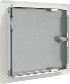 vidaXL Πάνελ Πρόσβασης 2 pcs Λευκό 23 x 23 x 3 cm Ατσάλι