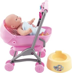 Παιδικό καροτσάκι mini με κούκλα - 0812-155 - 917427