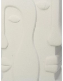 Βάζο ArteLibre Πρόσωπο Λευκό Κεραμικό 17.5x9.3x20.8cm