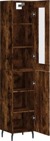 vidaXL Ντουλάπι Καπνιστή δρυς 34,5x34x180 εκ. από Επεξεργασμένο Ξύλο