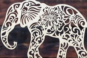 Σετ των 2 Intra απο ξύλο plywood Χρώμα wenge 3mm-4mm πάχος - Πρότυπο κοπής με λέιζερ κοπής χαρτιού ελέφαντα Δίασταση 10x15 cm INTRAFABR-6746351