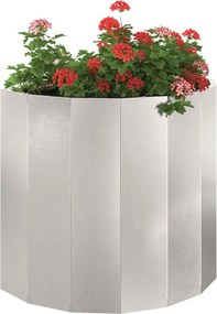 vidaXL Γλάστρα Ασημί 60 x 30 x 50 εκ. Ανοξείδωτο ατσάλι