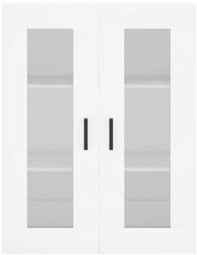 vidaXL Ντουλάπι Λευκό 69,5x34x180 εκ. από Επεξεργασμένο Ξύλο
