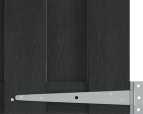 vidaXL Πύλη Κήπου 100 x 80 cm WPC και Αλουμίνιο Μαύρο