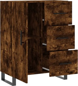 vidaXL Ντουλάπι Καπνιστή Δρυς 69,5 x 34 x 90 εκ. Επεξεργασμένο Ξύλο