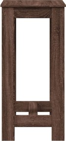 vidaXL Τραπέζι Μπαρ Καφέ Δρυς 51x50x103,5 εκ. Επεξ. Ξύλο