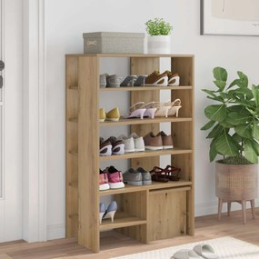 vidaXL Ντουλάπα Παπουτσιών 2 pcs Artisan Oak Επεξεργασμένο ξύλο