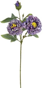 Τεχνητό Λουλούδι Παιώνια 00-10000-3 71cm Purple Marhome Πλαστικό, Ύφασμα