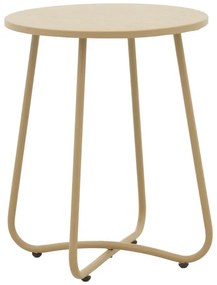 Τραπέζι Bramwell μέταλλο μπεζ Φ40x50εκ 40x40x50 εκ.