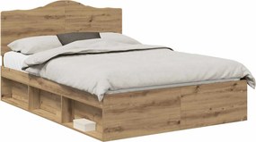 vidaXL Σκελετός Κρεβατιού Artisan Δρυς 150 x 200 cm