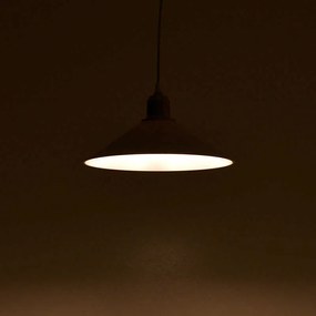 Φωτιστικό οροφής PWL-0964 pakoworld Ε27 λευκό-bronze antique Φ30x62εκ