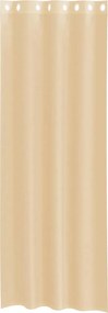 vidaXL Voile κουρτίνες με ροδέλες 2 τεμάχια Χρώμα Άμμου