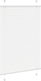 vidaXL Πλισέ περσίδα Λευκό 95x100 cm Πλάτος υφάσματος 94,4 cm