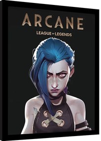 Κορνιζαρισμένη αφίσα Arcane - Jinx