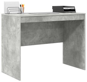 vidaXL Γραφείο Γκρι σκυροδέματος 100 x 50 x 76 εκ. Επεξεργασμένο ξύλο