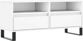 vidaXL Έπιπλο Τηλεόρασης Λευκό 100x34,5x44,5 εκ. Επεξεργασμένο Ξύλο