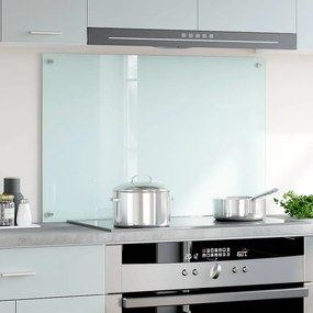 vidaXL Πλάτη Κουζίνας Γαλακτώδες 90 x 60 εκ. από Ψημένο Γυαλί