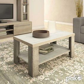 Τραπέζι σαλονιού RIANO pakoworld χρώμα sonoma 89,5x49,5x42,5εκ - Μελαμίνη - 049-000024