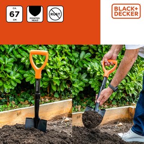 Φτυάρι Χειρός 67εκ. Black+Decker 871125223403