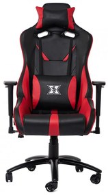 Serioux X-GC01-A3-R Kessian Καρέκλα Gaming Δερματίνης με Ρυθμιζόμενα Μπράτσα Μαύρο / Κόκκινο