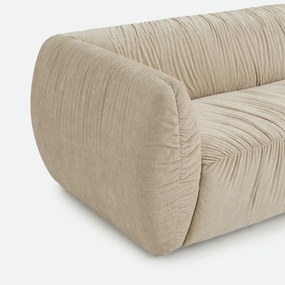 Καναπές 3 ή 4 θέσεων, από φλαμέ chenille, SILVER