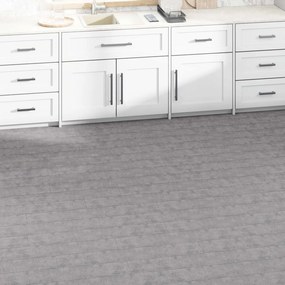 vidaXL Πλάκες Δαπέδου 36 pcs Καφέ Τσιμέντο 5,02 m² PVC