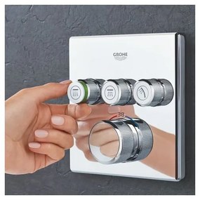Θερμοστατική εντοιχιζόμενη μπαταρία 3 εξόδων Grohe II-Xalkino mat