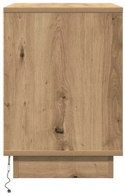 vidaXL Κομοδίνο με συρτάρι με 2 pcs artisan δρυς 50 x 34.5 x 50 εκ.