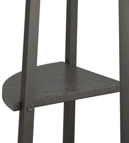 vidaXL Ραφιέρα Γωνιακή 3 Επίπεδων Μαύρο 45,5x31,5x120 εκ.