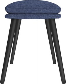 vidaXL Υποπόδιο Μπλε 45 x 29,5 x 35 εκ. Υφασμάτινο