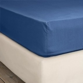Σεντόνι Υπέρδιπλο Επίπεδο (240x260) Nima Unicolors SS24 Μπλε