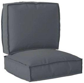 vidaXL Σετ Μαξιλαριών Πάγου 2 pcs Ανθρακί Ύφασμα Όξφορντ