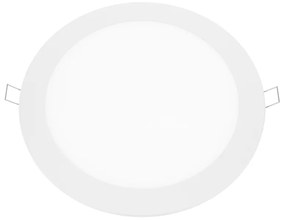 ΛΕΥΚΟ ΣΤΡΟΓΓΥΛΟ LED ΠΑΝΕΛ ΧΩΝΕΥΤΟ 18W 3000K 1700Lm Φ220mm 230V AC Ra80 ACA PENU1830RW