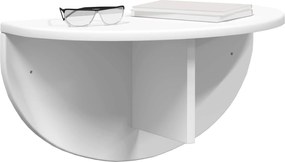 vidaXL Ράφι Τοίχου 2 pcs Λευκό 48 x 24 x 24 εκ Επεξεργασμένο ξύλο