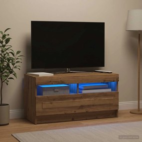 vidaXL Ντουλάπα LED Τηλεόρασης Artisan Δρυς Επεξεργασμένο Ξύλο