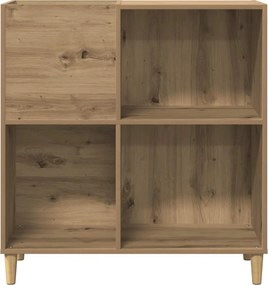 vidaXL Δισκοθήκη τεχνίτης Δρυς 84,5 x 38 x 89εκ από Επεξεργασμένο Ξύλο