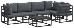vidaXL Σετ Καναπέ Κήπου με μαξιλάρι 6 pcs