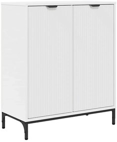 vidaXL Πλαϊνό γραφείο Λευκό 69.5 x 33 x 82 εκ. Επεξεργασμένο ξύλο