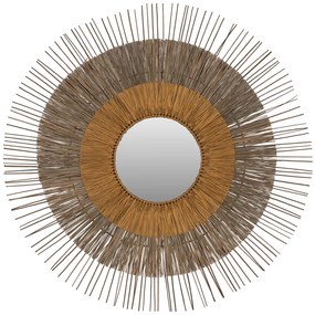 ΚΑΘΡΕΠΤΗΣ ΜΕ ΠΛΑΙΣΙΟ MENDONG GRASS Φ105εκ ΣΕ ΧΡΩΜΑ ΦΥΣΙΚΟ ΧΡΥΣΟ FB97798 0501743