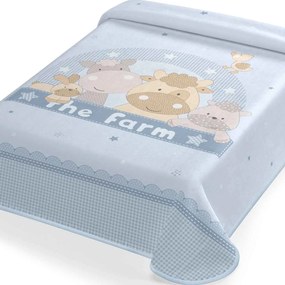 Κουβέρτα Βελουτέ Κούνιας (110x140) Belpla 664 Μπλε