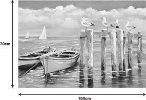 Πίνακας σε καμβά Port I Inart 100x3x70εκ